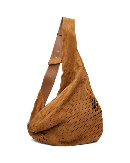 Kiko Kostadinov Brown Tan Fiore Twisted Bag