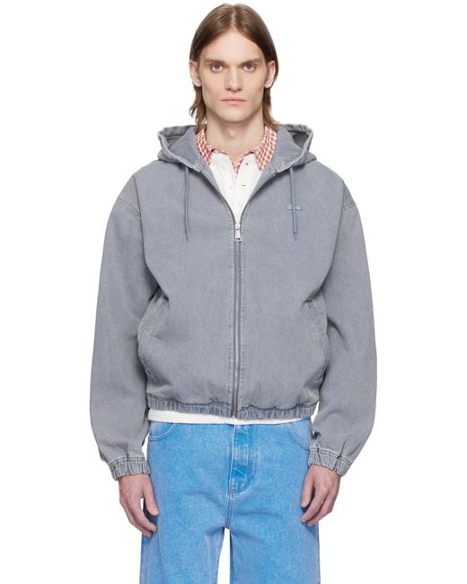 ★OY★P.L WASHED DENIM HOODED JACKET - BLUE★正規品/直送料込 Lacoste Washed Effect Hooded Denim Jacket in Blue for Men | Lyst