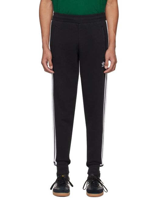 Pantalon de survêtement adicolor classics noir en coton à rayures Adidas Originals pour homme en coloris Black