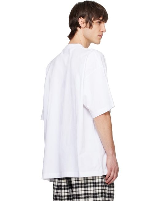 Vetements White 'South Park' Oversized T-Shirt for men
