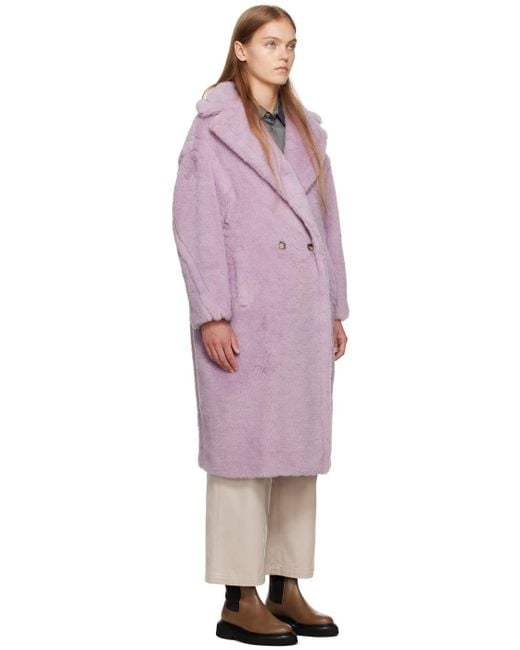 Mauve top teddy coat