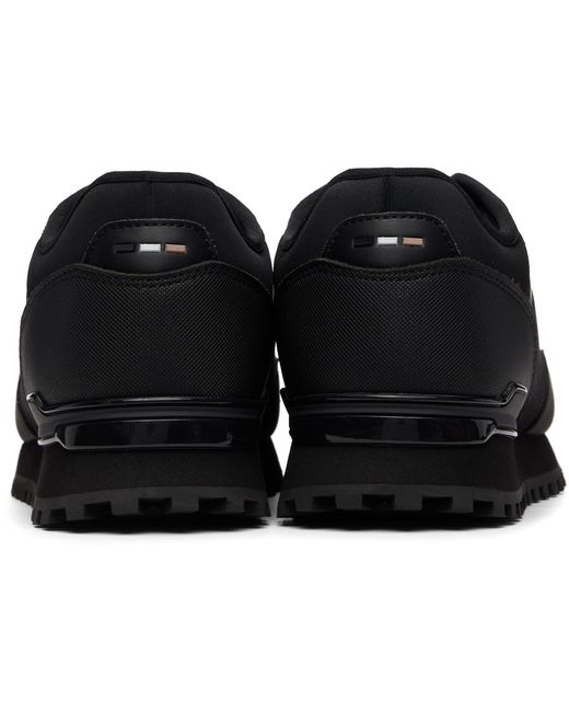 Boss Black Canvas Sneakers for men
