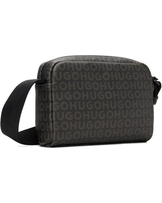 HUGO Black Logo Hardware Bag for men