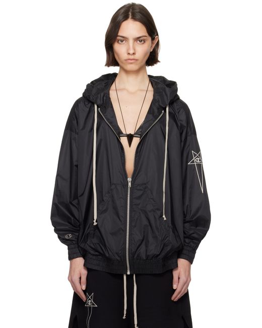 Rick Owens ブラック Championエディション Jumbo Jason's フーディ Black