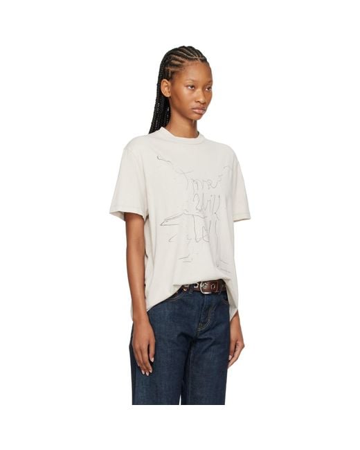 Our Legacy White Off- Box T-Shirt