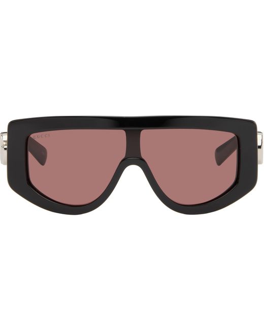 Gucci Black Rectangular Frame Sunglasses for men