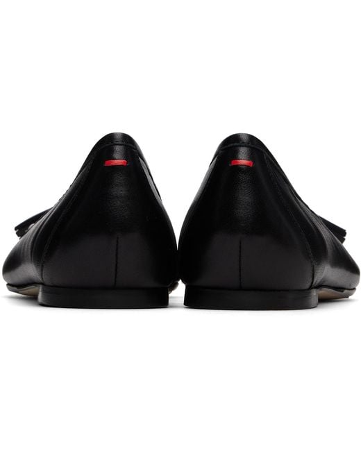 Aeyde Black Floris Tassel Ballerina Flats