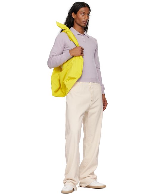 SC103 Yellow Ssense Exclusive Cocoon Sac Tote for men