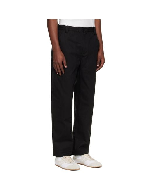 Studio Nicholson Black Denver Trousers for men