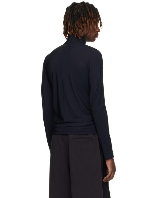 メンズ MM6 by Maison Martin Margiela ブラック ジッパー トップス Blue