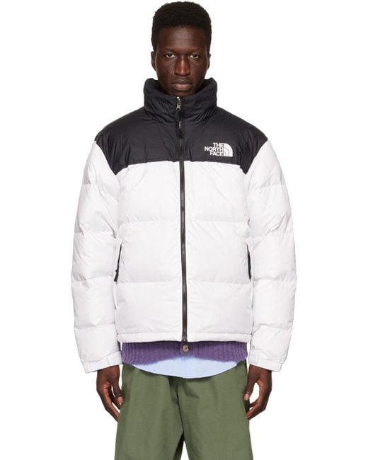 Black and white north sales face coat