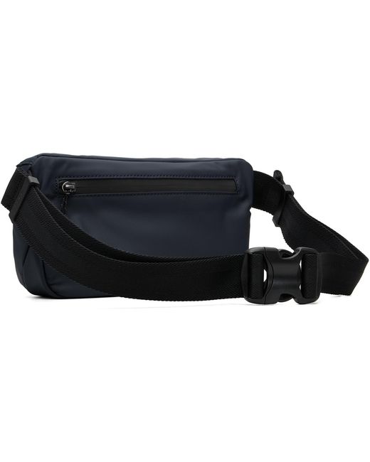 Boss Black Faux-Leather Belt Bag for men