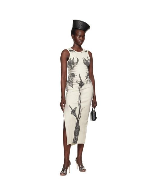 Jean Paul Gaultier Black 'The Flower Body Morphing Marinière' Maxi Dress