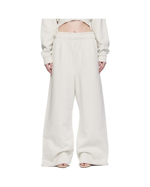 Entire studios White Off- Full Sweatpants