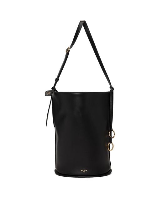 Alaïa Black Hip Small Bucket Bag