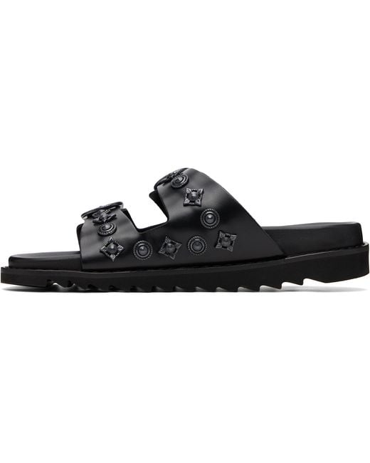 Toga Virilis Black Ssense Exclusive Buckle Sandals for men