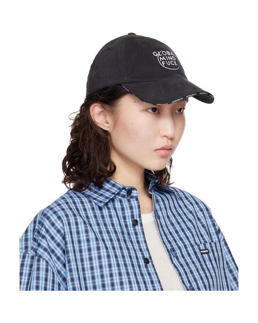 Vetements Blue 'Global Mf' Cap