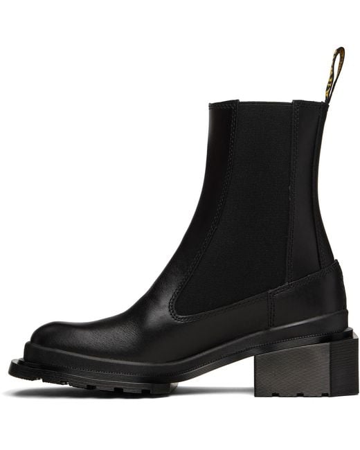 Dr. Martens Black Maybole Square Toe Chelsea Boots