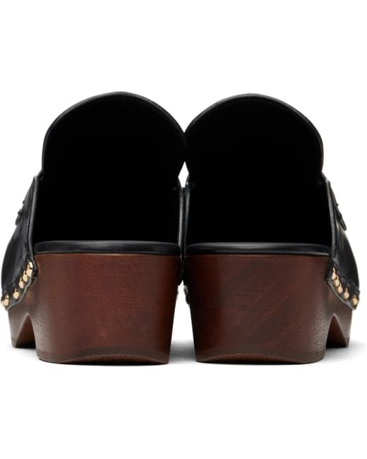 Tom Ford ブラック Whitney ナチュラルレザー クロッグ Black