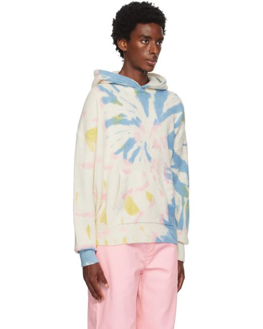 Palm Angels Multicolor Off-white Tie-dye Hoodie for men