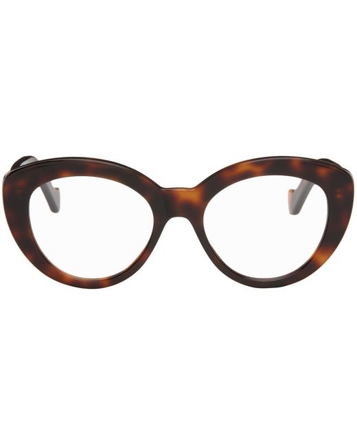 Loewe Black Tortoiseshell Chunky Anagram Glasses