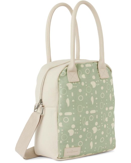 Coco Village キッズ｜グリーン＆ホワイト ランチバッグ Natural