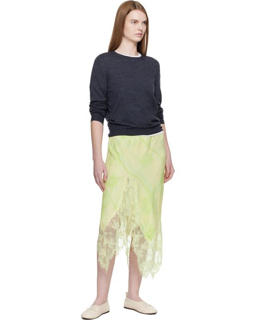 Collina Strada Yellow Waterlily Midi Skirt