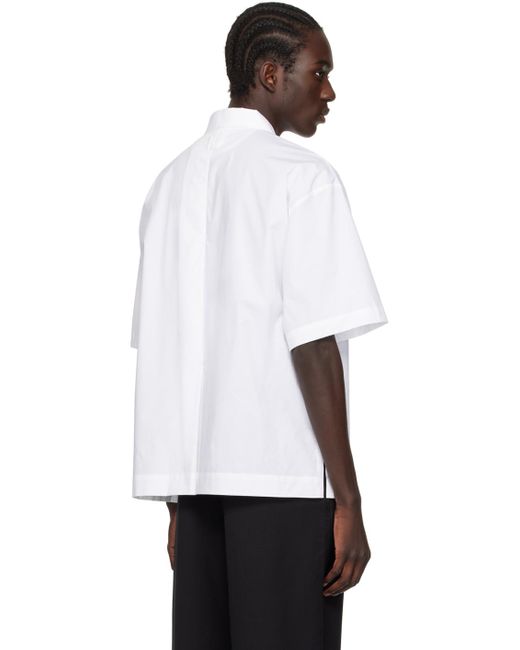 Chemise 'la chemise manches courtes' blanche - les classiques Jacquemus pour homme en coloris White
