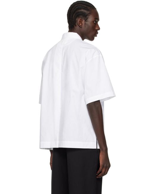 Jacquemus White Les Classiques 'la Chemise Manches Courtes' Shirt for men