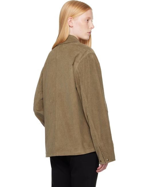 Burberry Natural Taupe Corduroy Jacket