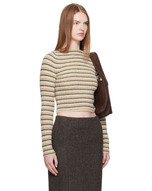 AURALEE Silk Cashmere Knit Long Bandeau Super Fine Cashmere Silk