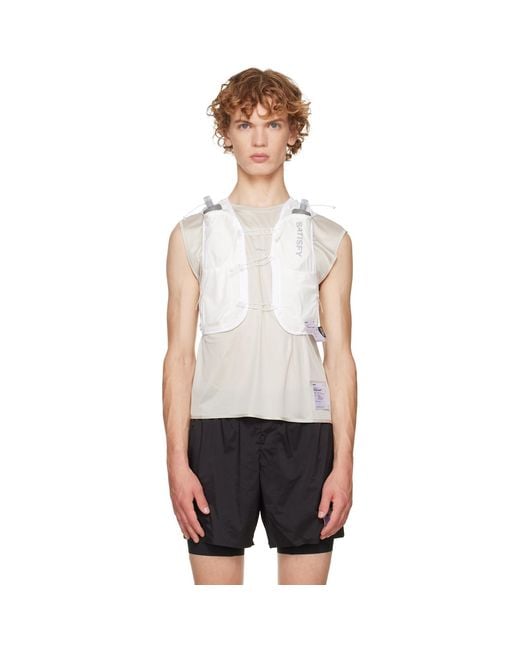 Satisfy White Off- 'Justice Cordura' 5L Hydration Vest for men