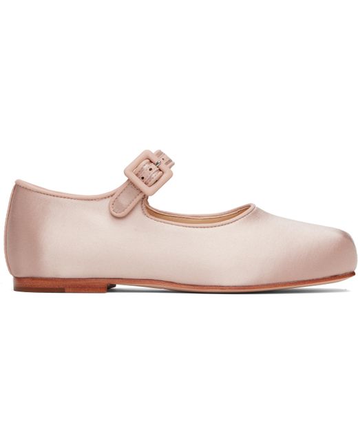 Sandy Liang Black Mary Jane Pointe Ballerina Flats