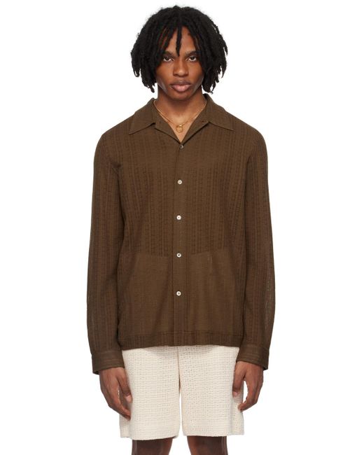 Séfr Brown Ripley Shirt for men