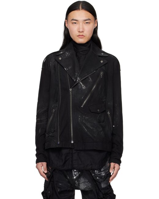 Blouson Motard Ana-Moto Jd Noir En Denim Julius pour homme en coloris Black