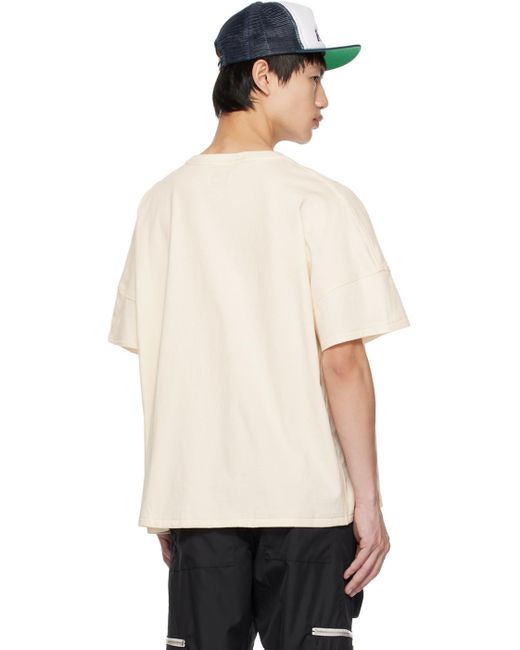Rhude Natural Off-white Reverse T-shirt for men