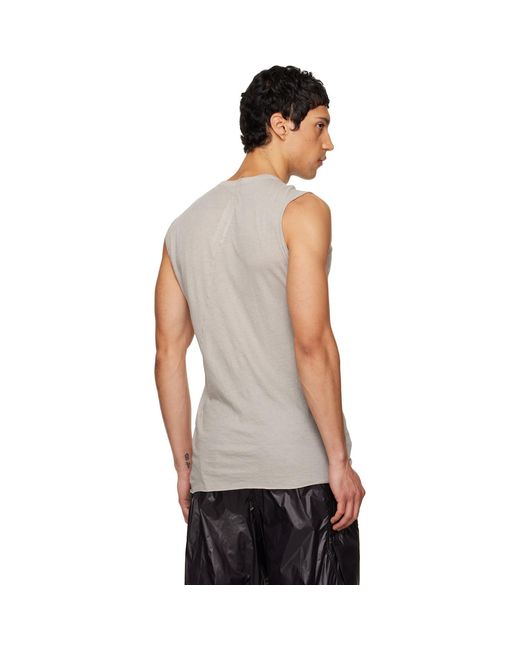 Rick Owens Black Off- Temple Basic Sl Tank Top for men
