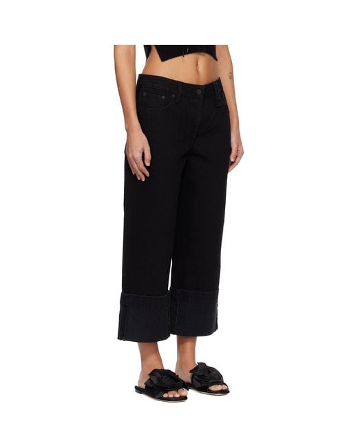 Simone Rocha Black Straight Leg Jeans