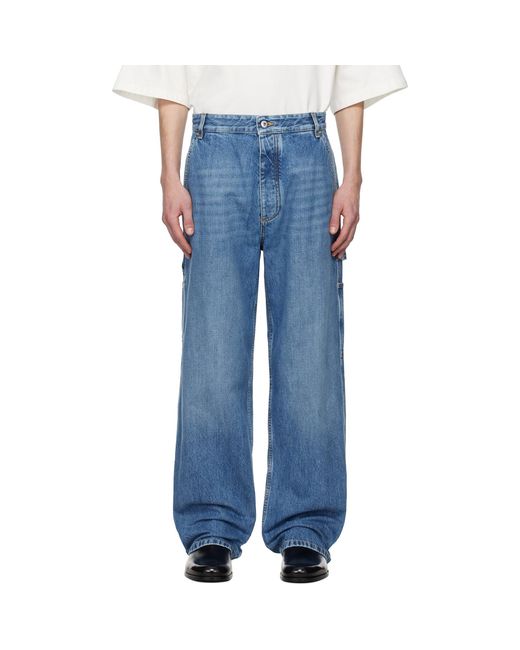 Bottega Veneta Blue Vintage Cargo Jeans for men