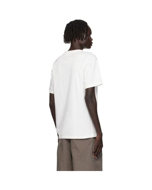 KENZO White Off- Paris Archive Bouquet' Embroidered T-Shirt for men