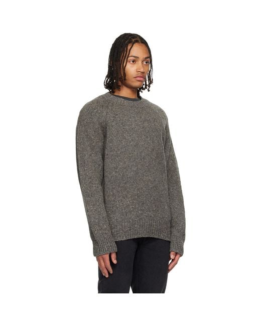A.P.C. Black Harris Sweater for men