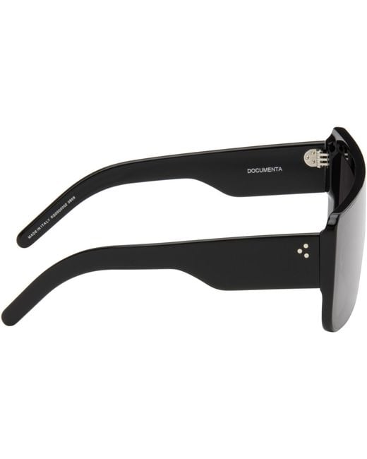 Rick Owens Gray Tower Documenta Sunglasses for men