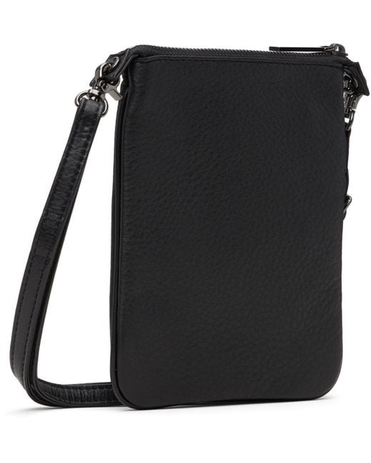 Yohji Yamamoto Black Signature 'Sacoche' Pouch