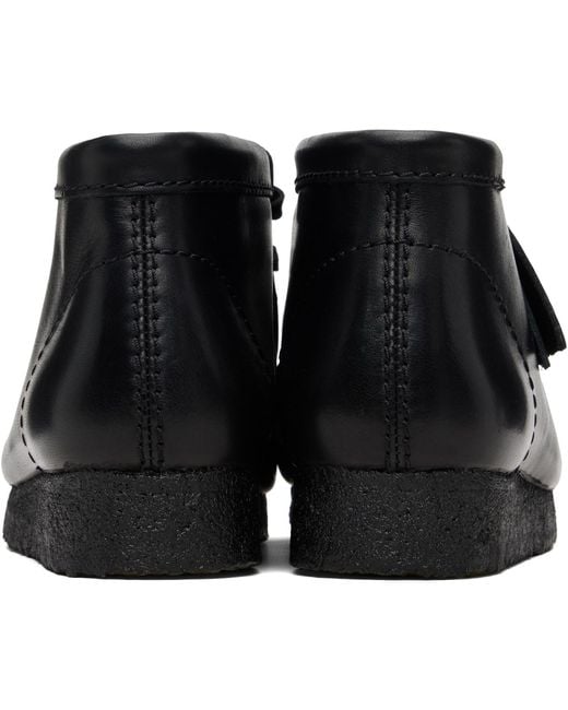 Clarks Black Wallabee Desert Boots for men