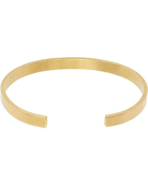 Maison Margiela Black Gold Logo Bracelet for men