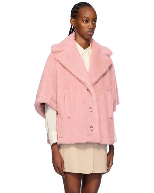 Manteau aleggio rose en fourrure synthétique Max Mara en coloris Pink