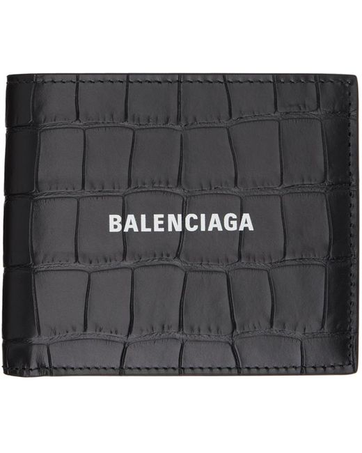 Balenciaga Black Bifold Wallet for men