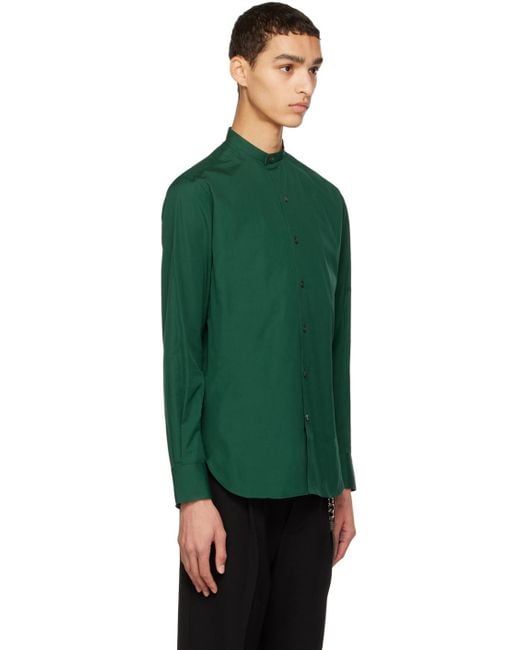 SEBLINE Green Eton Shirt for men