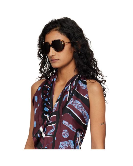 Bottega Veneta Black Drop Squared Sunglasses