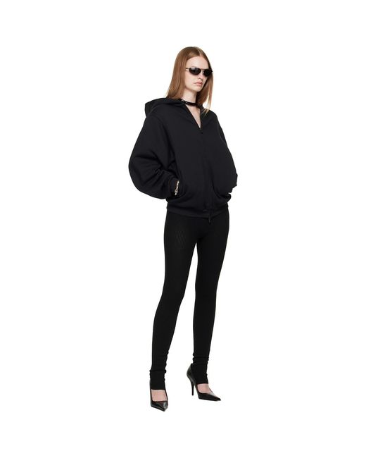 Fear Of God Black 90S Fleece Zip-Up Hoodie